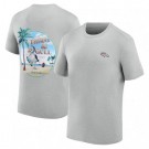 Men's Denver Broncos Tommy Bahama Gray Thirst & Gull T Shirt