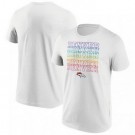 Men's Denver Broncos White City Pride T Shirt