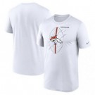 Men's Denver Broncos White Legend Icon Performance T Shirt