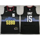 Men's Denver Nuggets #15 Nikola Jokic Black 2023 City Icon Sponsor Swingman Jersey