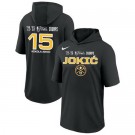 Men's Denver Nuggets #15 Nikola Jokic Black 2023 Finals Champions Hoodie T Shirt 306020
