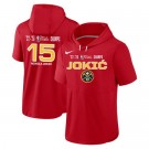 Men's Denver Nuggets #15 Nikola Jokic Red 2023 Finals Champions Hoodie T Shirt 306023
