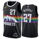 Men's Denver Nuggets #27 Jamal Murray Black City Icon Hot Press Jersey