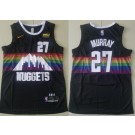 Men's Denver Nuggets #27 Jamal Murray Black City Icon Sponsor Swingman Jersey