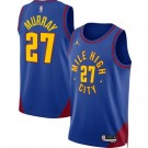 Men's Denver Nuggets #27 Jamal Murray Blue 2022 Statement Icon Heat Press Jersey