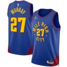 Men's Denver Nuggets #27 Jamal Murray Blue Statement Heat Press Jersey