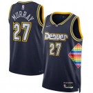 Men's Denver Nuggets #27 Jamal Murray Navy City Diamond 75th Icon Hot Press Jersey