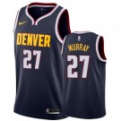 Men's Denver Nuggets #27 Jamal Murray Navy Icon Hot Press Jersey