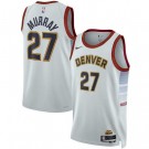 Men's Denver Nuggets #27 Jamal Murray White 2022 City Icon Heat Press Jersey