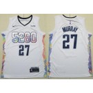 Men's Denver Nuggets #27 Jamal Murray White 2024 City Sponsor Swingman Jersey