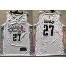 Men's Denver Nuggets #27 Jamal Murray White 2024 City Swingman Jersey
