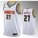 Men's Denver Nuggets #27 Jamal Murray White Icon Hot Press Jersey