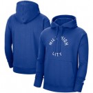 Men's Denver Nuggets Blue Statement Edition Fleece Pullover Hoodie