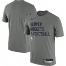 Men's Denver Nuggets Gray Sideline Legend Performance Practice T Shirt
