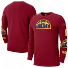 Men's Denver Nuggets Red 2022 City Edition Essential Expressive Long Sleeve T-Shirt