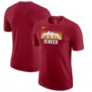 Men's Denver Nuggets Red Printed T Shirt 211049