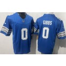 Men's Detroit Lions #0 Jahmyr Gibbs Limited Blue FUSE Vapor Jersey