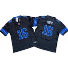 Men's Detroit Lions #16 Jared Goff Limited Black 2024 FUSE Vapor Jersey