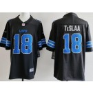 Men's Detroit Lions #18 Isaac TeSlaa Limited Black Vapor Jersey