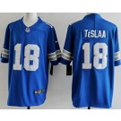 Men's Detroit Lions #18 Isaac TeSlaa Limited Blue Vapor Jersey