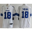 Men's Detroit Lions #18 Isaac TeSlaa Limited White Vapor Jersey