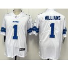 Men's Detroit Lions #1 Jameson Williams Limited White Vapor Jersey
