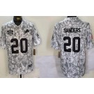 Men's Detroit Lions #20 Barry Sanders Limited Arctic Camo 2024 Salute to Service Jersey