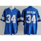 Men's Detroit Lions #34 Alex Anzalone Limited Blue Vapor Jersey