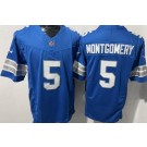 Men's Detroit Lions #5 David Montgomery Limited Blue FUSE Vapor Jersey