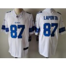 Men's Detroit Lions #87 Sam Laporta Limited White Vapor Jersey