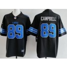 Men's Detroit Lions #89 Dan Campbell Limited Black Vapor Jersey