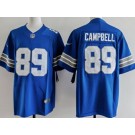 Men's Detroit Lions #89 Dan Campbell Limited Blue Vapor Jersey