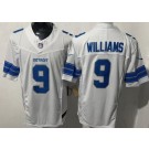 Men's Detroit Lions #9 Jameson Williams Limited White FUSE Vapor Jersey
