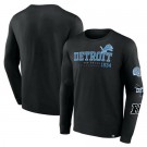 Men's Detroit Lions Black High Whip Pitcher Sweatshirts