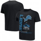 Men's Detroit Lions Black NFL x Staple World Renowned T Shirt