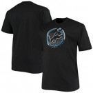 Men's Detroit Lions Black Printed T Shirt 302219