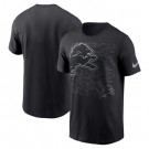 Men's Detroit Lions Black RFLCTV T Shirt