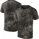 Men's Detroit Lions Black Shadow T Shirt