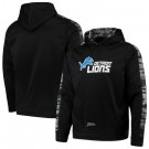 Men's Detroit Lions Black Zubaz Tonal Oxide Pullover Hoodie