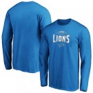 Men's Detroit Lions Blue Darius Rucker Long Sleeve T Shirt