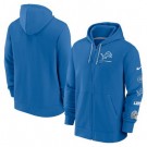 Men's Detroit Lions Blue Surrey Full Zip Hoodie