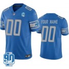 Men's Detroit Lions Customized Limited Blue 90th Season FUSE Vapor Jersey