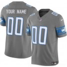 Men's Detroit Lions Customized Limited Gray FUSE Vapor Jersey