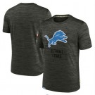 Men's Detroit Lions Gray 2022 Salute to Service Velocity Team T Shirt