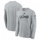 Men's Detroit Lions Gray 2024 Salute To Service Long Sleeve T Shirt