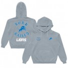 Men's Detroit Lions Gray Born x Raised Pullover Hoodie