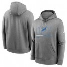 Men's Detroit Lions Gray City Code Club Fleece Pullover Hoodie
