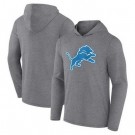 Men's Detroit Lions Gray Primary Logo Long Sleeve T Shirt Hoodie