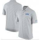 Men's Detroit Lions Gray Sideline Lock Up Victory Performance Polo