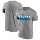 Men's Detroit Lions Gray Square Off Tri Blend T Shirt